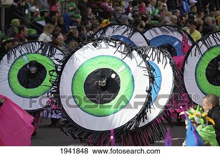 Performance In The Saint Patrick's Day Parade; Dublin Ireland View Large Photo Image Stock Photo - Performance In The Saint Patrick's Day Parade; Dublin Ireland. Fotosearch
