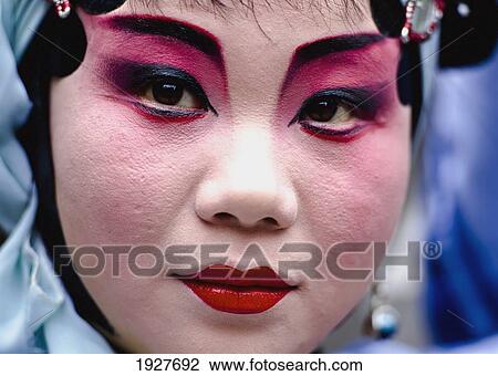 Stock Image - Performance Of Sichuan Opera. Fotosearch