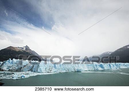 Stock Image - Perito Moreno Glacier, Los Glaciares National Park; El Calafate, Santa Cruz, Argentina. Fotosearch