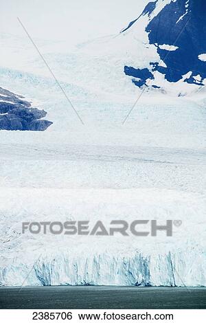Stock Photograph - Perito Moreno Glacier, Los Glaciares National Park; El Calafate, Santa Cruz, Argentina. Fotosearch