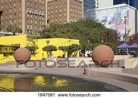 Stock Image - Pershing Square; Los Angeles, California, Usa. Fotosearch