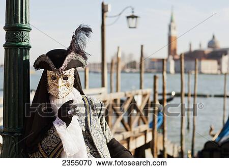 Person in Venetian costume during Venice Carnival; Venice, Italy View Large Photo Image Stock Image - Person in Venetian costume during Venice Carnival; Venice, Italy. Fotosearch