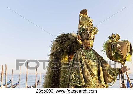 Person in Venetian costume during Venice Carnival; Venice, Italy View Large Photo Image Stock Image - Person in Venetian costume during Venice Carnival; Venice, Italy. Fotosearch