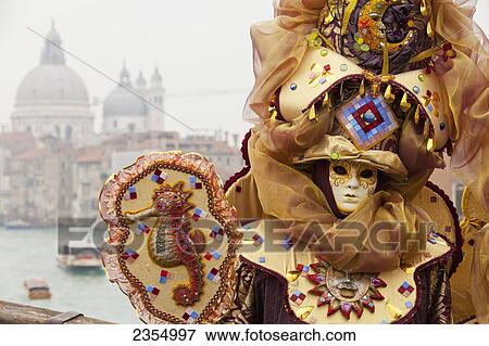 Person in Venetian costume during Venice carnival; Venice, Italy View Large Photo Image Stock Photo - Person in Venetian costume during Venice carnival; Venice, Italy. Fotosearch