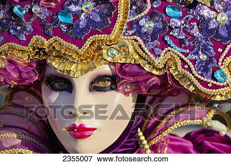 Person in Venetian costume during Venice Carnival; Venice, Italy View Large Photo Image Stock Photo - Person in Venetian costume during Venice Carnival; Venice, Italy. Fotosearch