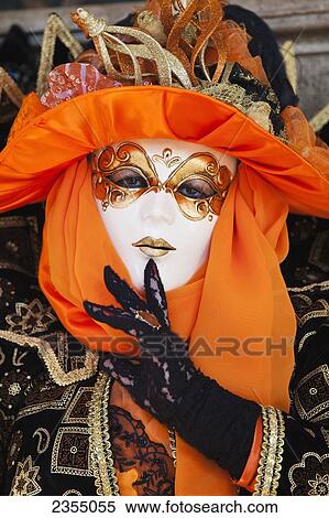 Person in Venetian costume during Venice Carnival; Venice, Italy View Large Photo Image Stock Photography - Person in Venetian costume during Venice Carnival; Venice, Italy. Fotosearch