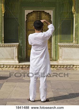 Person Photographing Building; Jaipur, India View Large Photo Image Stock Photo - Person Photographing Building; Jaipur, India. Fotosearch