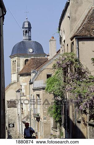 Picture - Person Walking In Street. Fotosearch