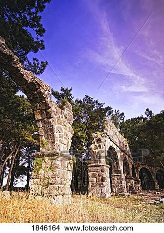 Phaselis, Turkey; Archway Of Roman Ruins View Large Photo Image Picture - Phaselis, Turkey; Archway Of Roman Ruins. Fotosearch