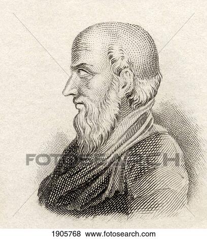 Stock Photo - Philemon, C. 362 Bc To C. 262 Bc. Athenian Poet And Playwright Of The New Comedy. From Crabb's Historical Dictionary Published 1825.. Fotosearch