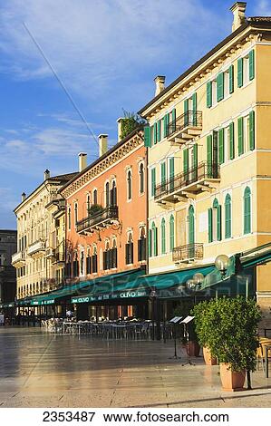 Piazza Bra; Verona, Italy View Large Photo Image Stock Photo - Piazza Bra; Verona, Italy. Fotosearch