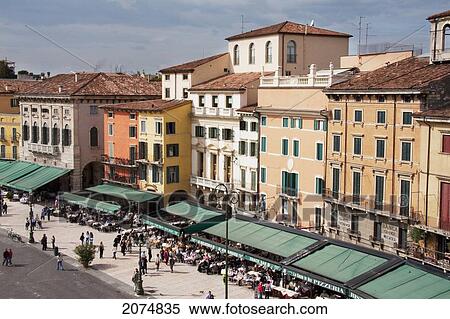 Stock Photography - Piazza Bra, Verona, Italy. Fotosearch