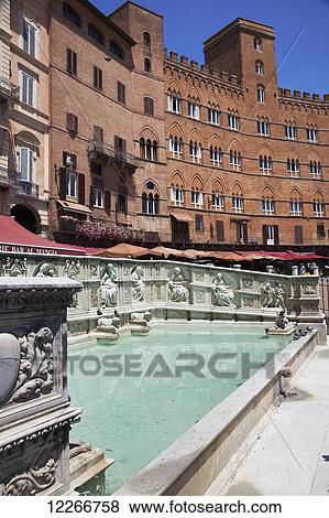 Piazza del Campo; Siena, Tuscany, Italy View Large Photo Image Stock Photo - Piazza del Campo; Siena, Tuscany, Italy. Fotosearch