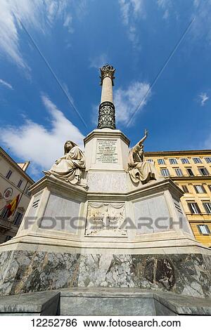 Stock Photograph - Piazza di spagna; Rome, Lazio, Italy. Fotosearch