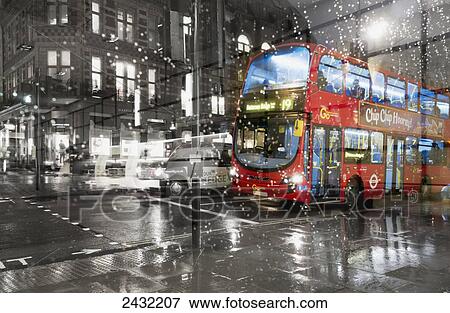 Stock Photo - Piccadilly bus; London, England. Fotosearch