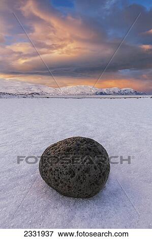 Piece Of Lava Rock Laying In The Snow Around The Area Of Husey; Iceland View Large Photo Image Stock Photo - Piece Of Lava Rock Laying In The Snow Around The Area Of Husey; Iceland. Fotosearch