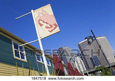Pier 57; Seattle, Washington State, Usa View Large Photo Image Stock Photo - Pier 57; Seattle, Washington State, Usa. Fotosearch