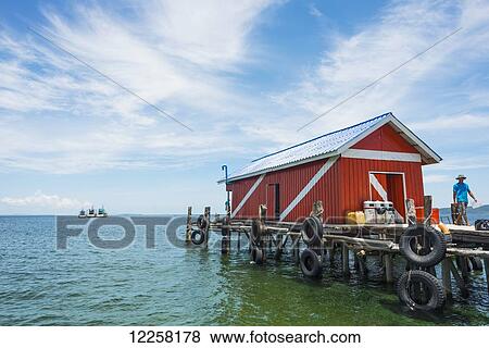 Stock Photo - Pier in Koh Rong Island; Sihanoukville, Cambodia. Fotosearch