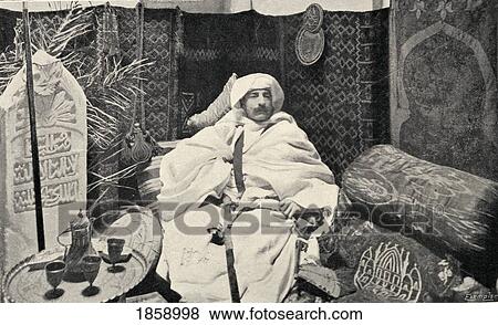 Stock Photo - Pierre Loti In His Study 1850-1923. French Author. From The Book The International Library Of Famous Literature. Published In London 1900. Volume Viii.. Fotosearch