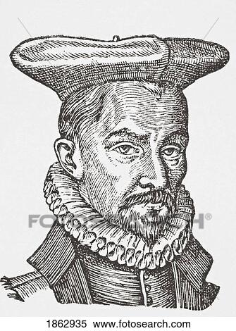 Stock Photography - Pierre Pithou, Aka Petrus Pithoeus, 1539 ÃƒÆ’Ã‚Â» 1596. French Lawyer And Scholar. From Science And Literature In The Middle Ages By Paul Lacroix Published London 1878. Fotosearch