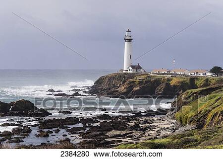 Pigeon Point Lighthouse along California Route 1 near Pescadero; California, United States of America View Large Photo Image Stock Image - Pigeon Point Lighthouse along California Route 1 near Pescadero; California, United States of America. Fotosearch