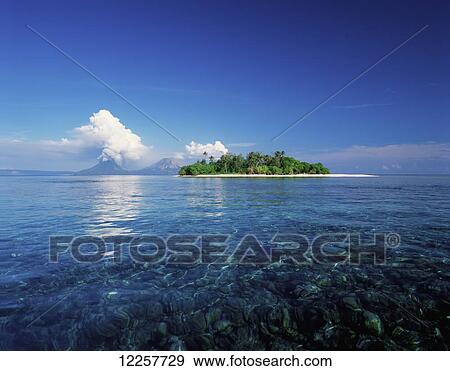 Stock Photo - Pigin Island, Rabaul Harbour; East New Britain, Papua New Guinea. Fotosearch