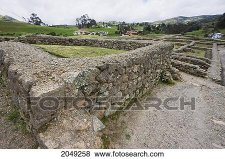Stock Photo - Pilalona Temple, Ingapirca Archaeological Complex, Canar, Ecuador. Fotosearch
