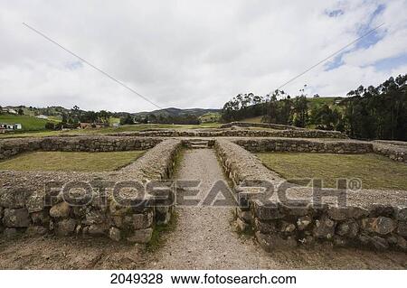 Stock Photo - Pilalona Temple, Ingapirca Archaeological Complex, Canar, Ecuador. Fotosearch