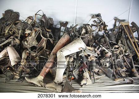 Pile Of Prosthetic Devices Belonging To Handicapped People Murdered At The Auschwitz Concentration Camp, Oswiecim, Malopolska, Poland View Large Photo Image Stock Image - Pile Of Prosthetic Devices Belonging To Handicapped People Murdered At The Auschwitz Concentration Camp, Oswiecim, Malopolska, Poland. Fotosearch