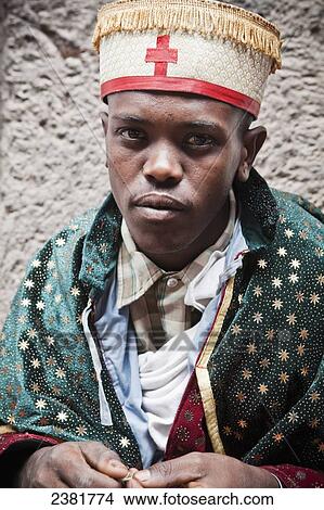 Pilgrim at the Orthodox Easter celebrations; Lalibela, Ethiopia View Large Photo Image Picture - Pilgrim at the Orthodox Easter celebrations; Lalibela, Ethiopia. Fotosearch