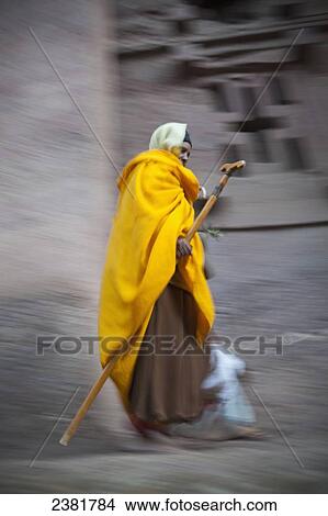 Pilgrim at the Orthodox Easter celebrations; Lalibela, Ethiopia View Large Photo Image Picture - Pilgrim at the Orthodox Easter celebrations; Lalibela, Ethiopia. Fotosearch