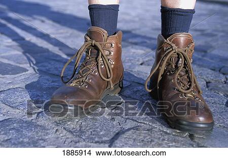 Picture - Pilgrim's Hiking Books, Low Angle View. Fotosearch