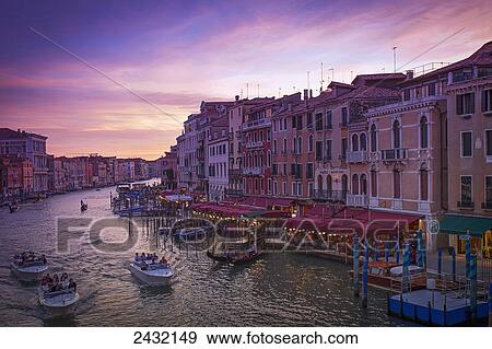 Pink and purple sunset; Venice, Italy View Large Photo Image Stock Photo - Pink and purple sunset; Venice, Italy. Fotosearch