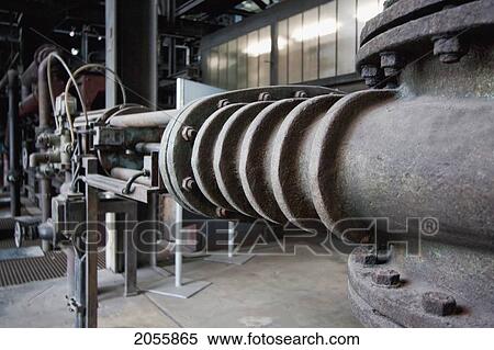 Stock Photography - Pipes In The Coal Washing Plant Of The Zollverein Coal Mine Industrial Complex, Essen, North Rhine-Westphalia, Germany. Fotosearch