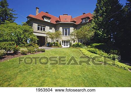 Pittock Mansion; Portland Oregon United States Of America View Large Photo Image Picture - Pittock Mansion; Portland Oregon United States Of America. Fotosearch