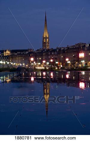Place De La Bourse At Night View Large Photo Image Stock Image - Place De La Bourse At Night. Fotosearch