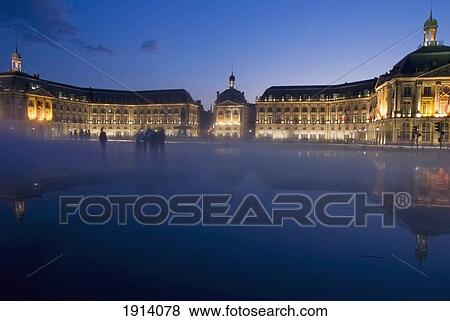Place De La Bourse At Night View Large Photo Image Stock Photo - Place De La Bourse At Night. Fotosearch