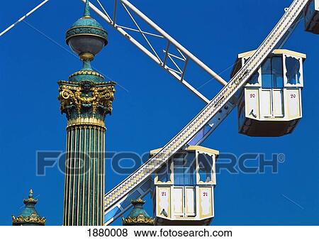 Place De La Concorde And Big Wheel View Large Photo Image Stock Photo - Place De La Concorde And Big Wheel. Fotosearch