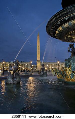 Stock Image - Place de la Concorde; Paris, France. Fotosearch