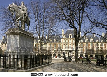 Stock Image - Place De Vosges. Fotosearch