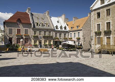 Place Royale In Old Quebec; Quebec City Quebec Canada View Large Photo Image Stock Image - Place Royale In Old Quebec; Quebec City Quebec Canada. Fotosearch