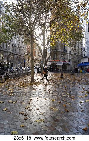 Place Saint Michel, Latin Quarter; Paris, France View Large Photo Image Stock Photo - Place Saint Michel, Latin Quarter; Paris, France. Fotosearch