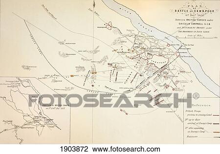 Plan Of The Battle Of Cawnpore, India, 1857. From The Age We Live In, A History Of The Nineteenth Century View Large Photo Image Stock Image - Plan Of The Battle Of Cawnpore, India, 1857. From The Age We Live In, A History Of The Nineteenth Century. Fotosearch