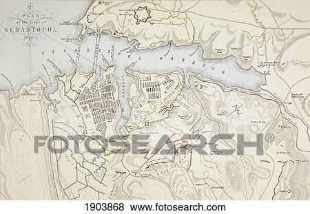 Plan Of The Siege Of Sevastopol, 1854 To 1855. From The Age We Live In, A History Of The Nineteenth Century View Large Photo Image Stock Photo - Plan Of The Siege Of Sevastopol, 1854 To 1855. From The Age We Live In, A History Of The Nineteenth Century. Fotosearch
