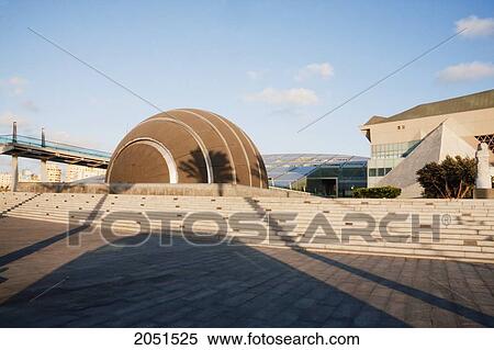 Stock Photography - Planetarium By The Bibliotheca Alexandrina, The Modern Library Of Alexandria, Alexandria, Al Iskandar. Fotosearch