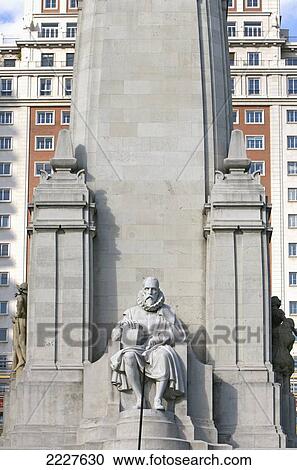 Stock Image - Plaza de Espana, Madridm, Spain, Europe, EU. Fotosearch