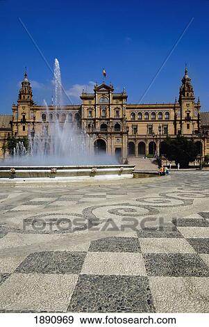 Plaza De Espanya View Large Photo Image Stock Photo - Plaza De Espanya. Fotosearch