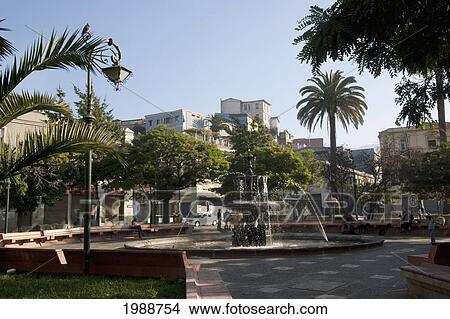 Picture - Plaza Echaurren, Valparaiso, Valparaiso Region, Chile. Fotosearch