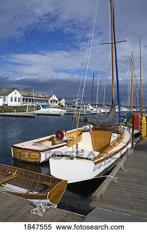 Stock Photography - Point Hudson Marina; Port Townsend, Washington State, Usa. Fotosearch