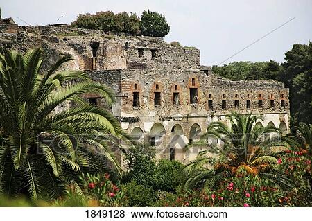 Stock Photo - Pompeii, Italy; Historic Italian Ruins, Aftermath Of Volcanic Eruption. Fotosearch